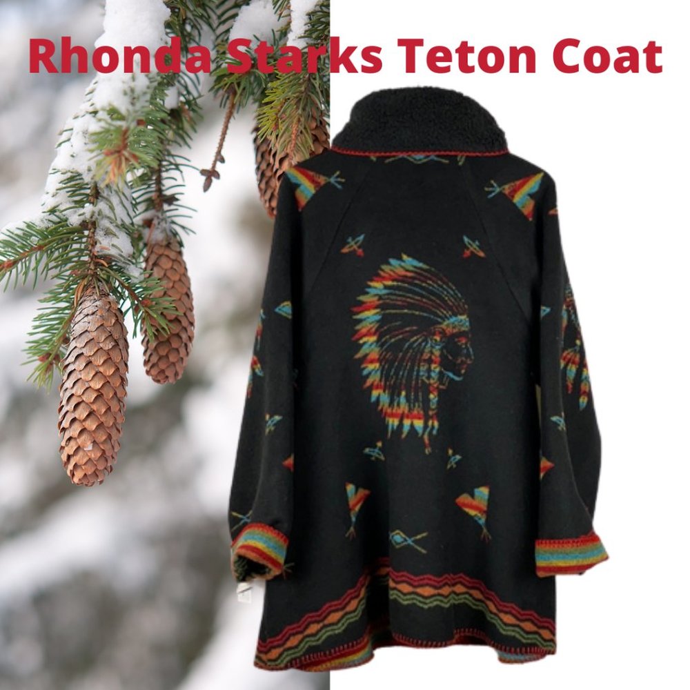 Rhonda Starks Black Indian Dreams Teton Coat - Picture 2 of 11